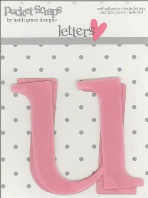 Heidi Grace - Loving You - Plastic Alpha Stickers u - 2/pk  (sold in 3's)